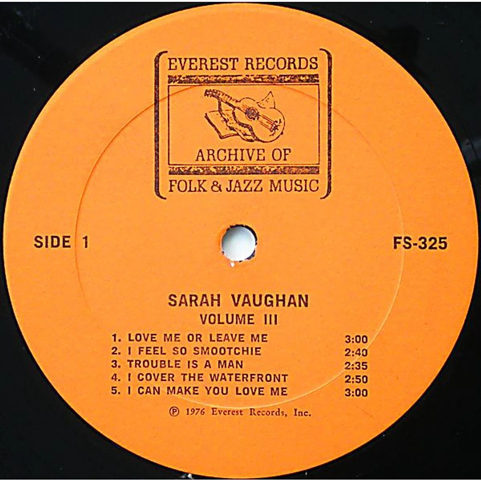 Sarah Vaughan - Volume III