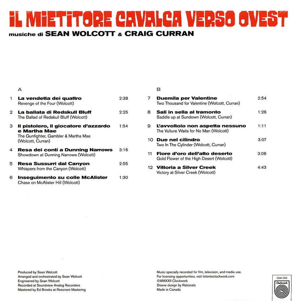 Sean Wolcott & Craig Curran - Il Mietitore Cavalca Verso Ovest