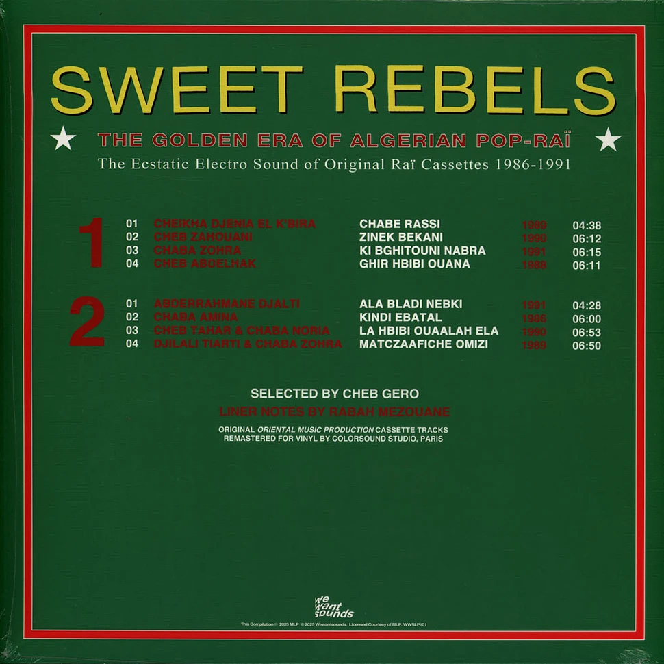 Wewantsounds Presents - Sweet Rebels (The Golden Era Of Algerian Pop-Rai)