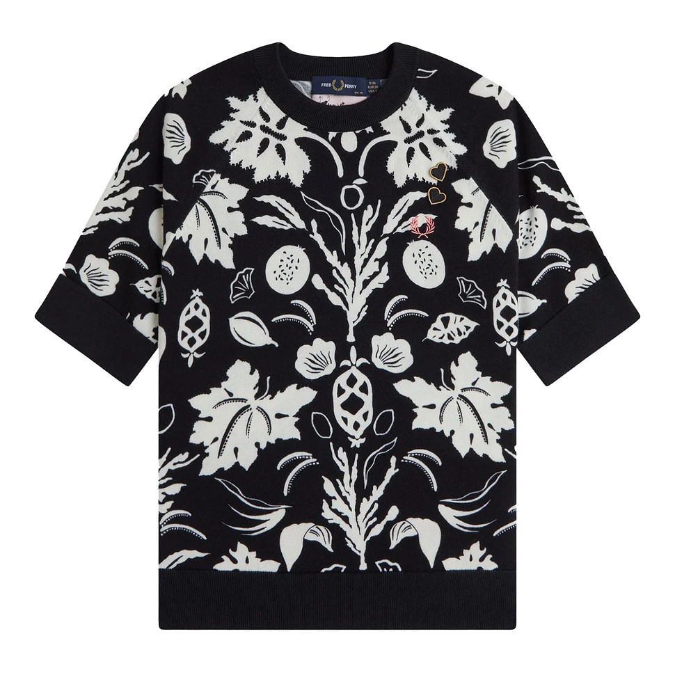 Fred Perry x Amy Winehouse Foundation - Printed Knitted Top