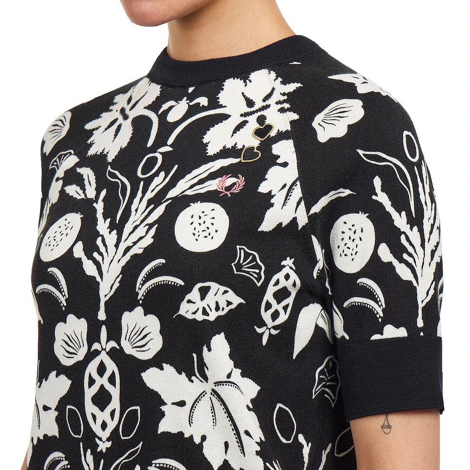 Fred Perry x Amy Winehouse Foundation - Printed Knitted Top