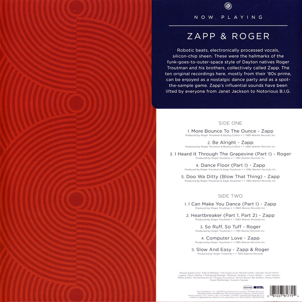 Zapp & Roger - Now Playing Red Vinyl Edition