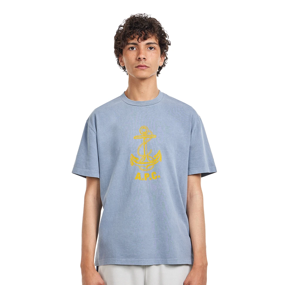 Tシャツ・カットソー A.P.C. T-SHIRT DAVY A.P.C. - T-Shirt Davy (Blue Grey) | HHV