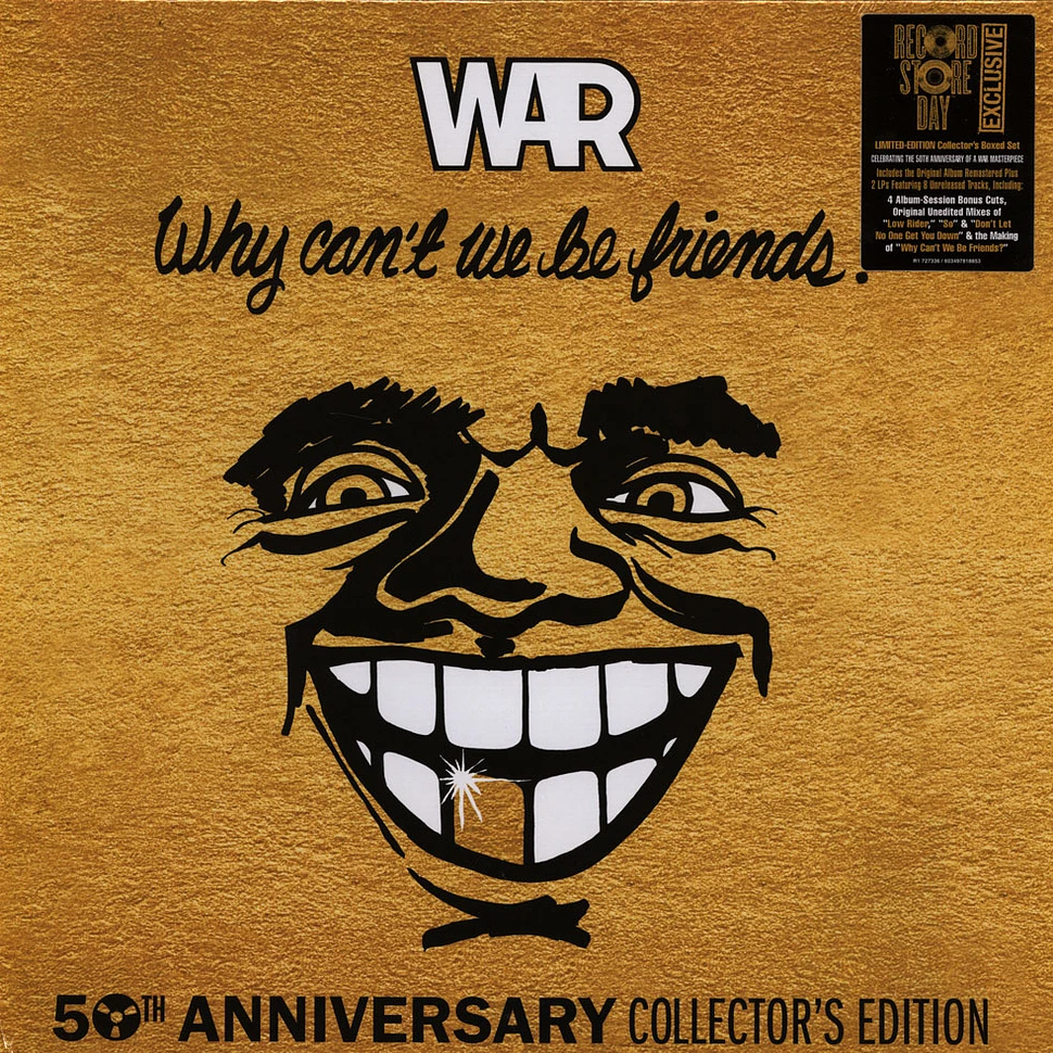 War - Why Can't We Be Friends Record Store Day 2025 Silver & Gold Vinyl Edition