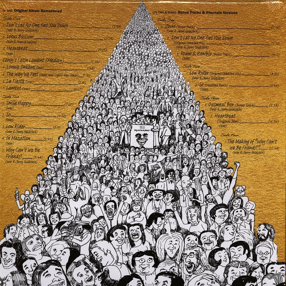 War - Why Can't We Be Friends Record Store Day 2025 Silver & Gold Vinyl Edition