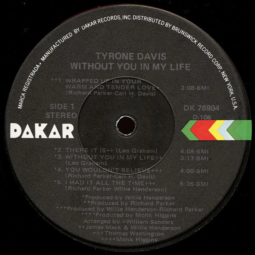 Tyrone Davis - Without You In My Life