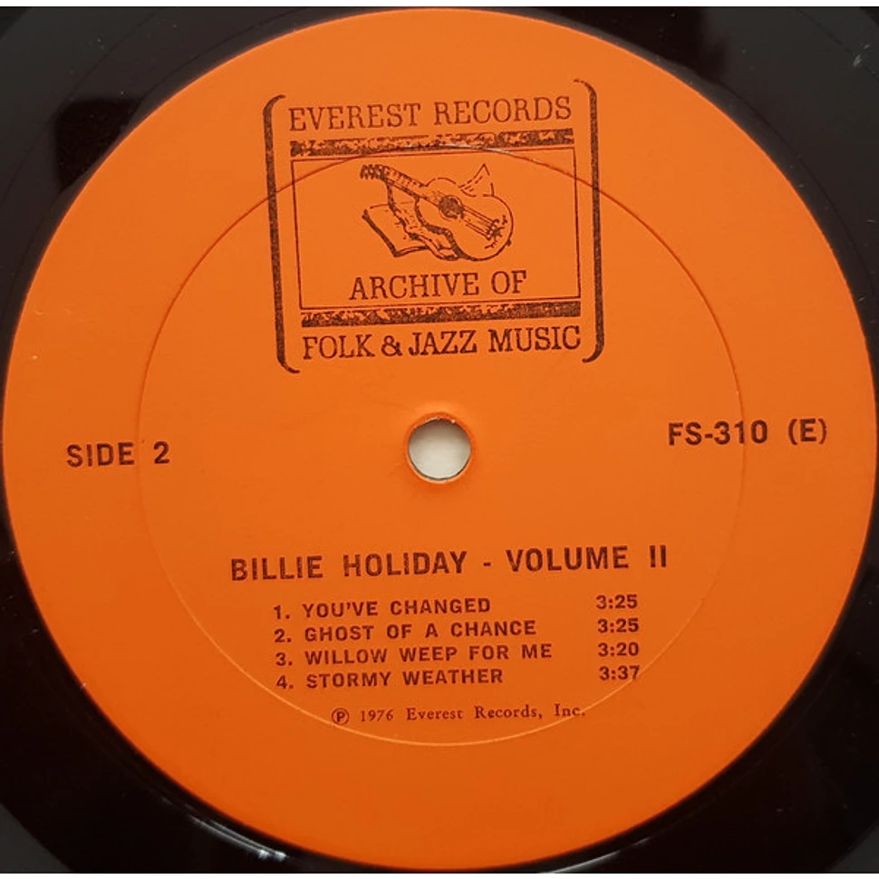 Billie Holiday - Volume II