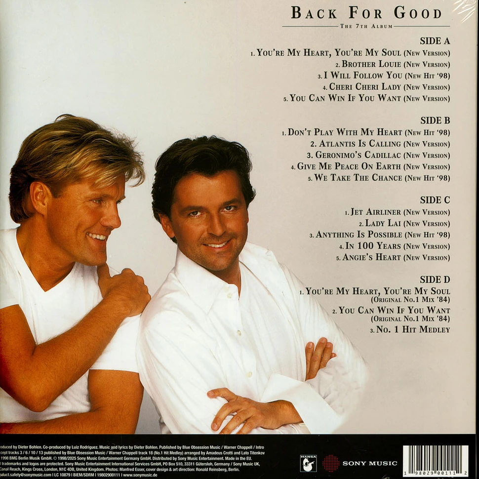 Foto 1: Modern Talking — Back For Good (The 7th Album)