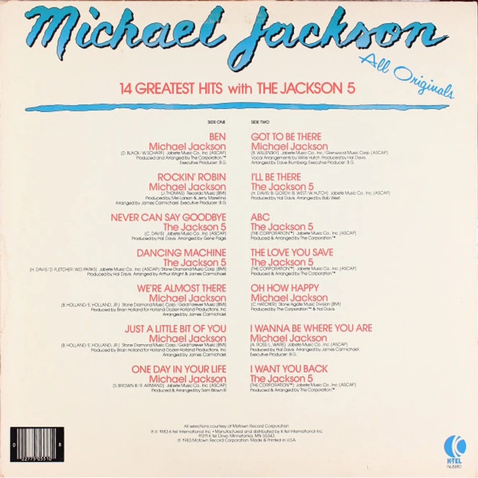 Michael Jackson With The Jackson 5 - 14 Original Greatest Hits With The Jackson 5