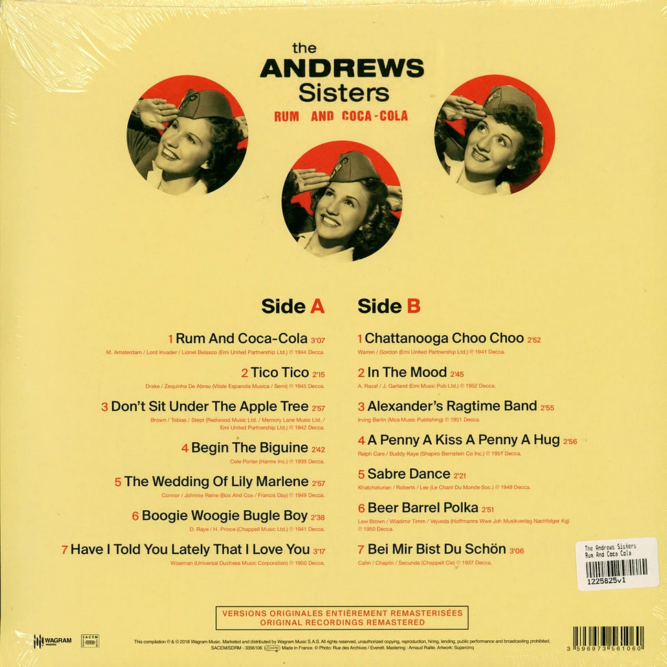 The Andrews Sisters - Rum And Coca Cola