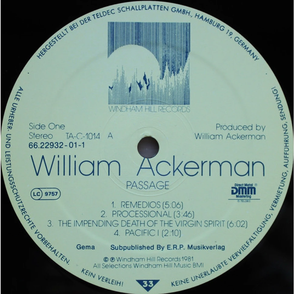 William Ackerman - Passage