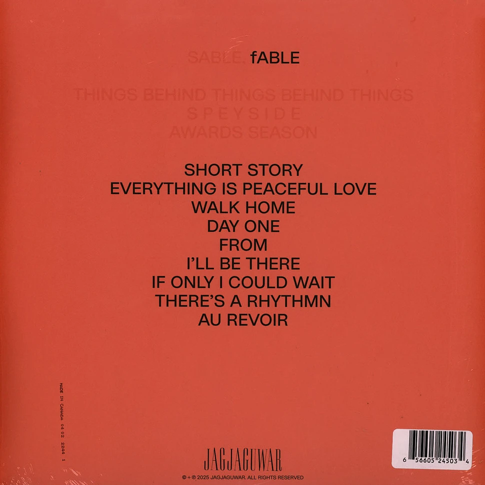 Bon Iver - SABLE, fABLE Black & Salmon Vinyl Editon