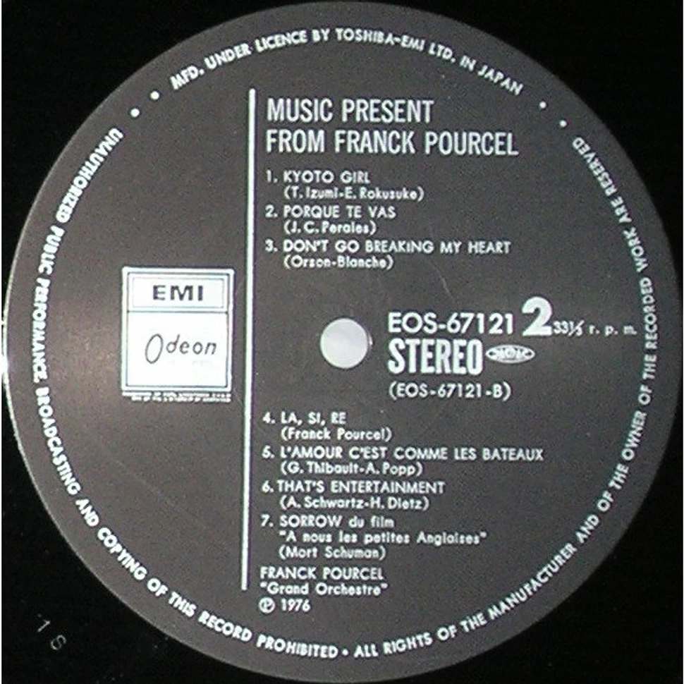 Franck Pourcel Et Son Grand Orchestre - Music Present