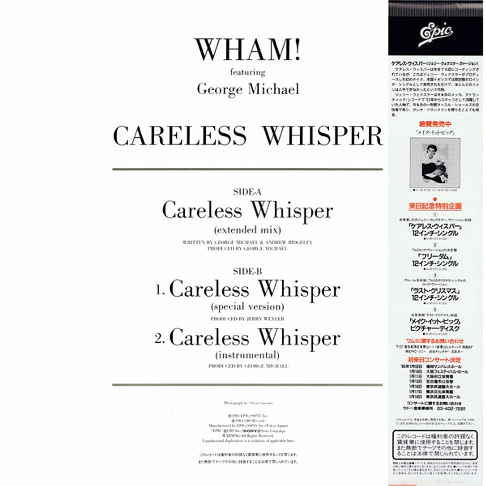 Wham! Featuring George Michael - Careless Whisper