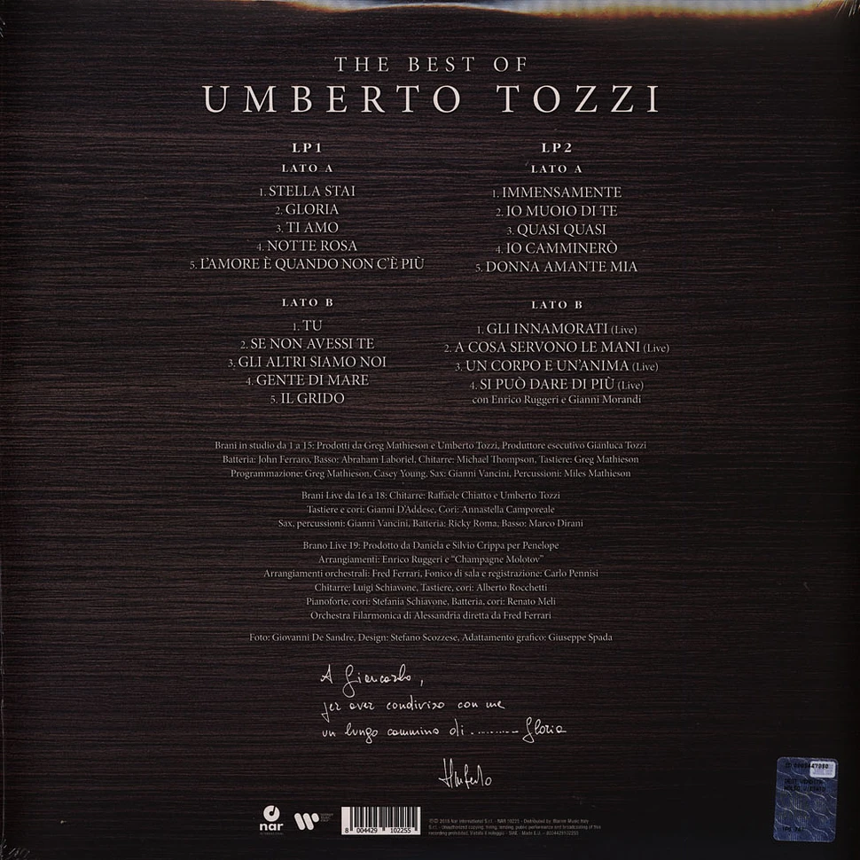 Umberto Tozzi - The Best Of Umberto Tozzi