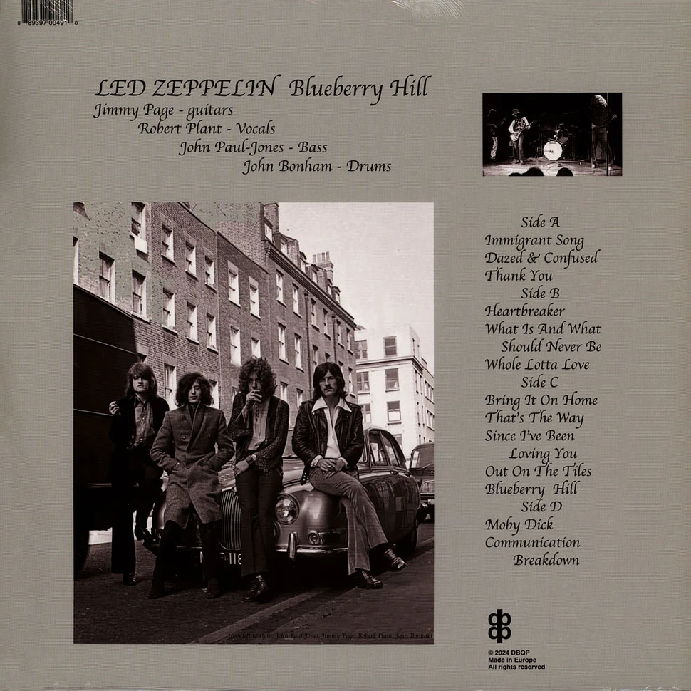Led Zeppelin - Live On Blueberry Hill Inglewood 1970 - Vinyl 2LP