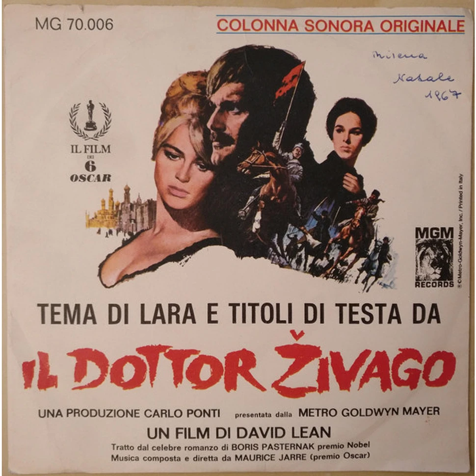 Maurice Jarre - OST Tema Di Lara E Titoli Di Testa Da "Il Dottor Živago" (Colonna Sonora Originale)