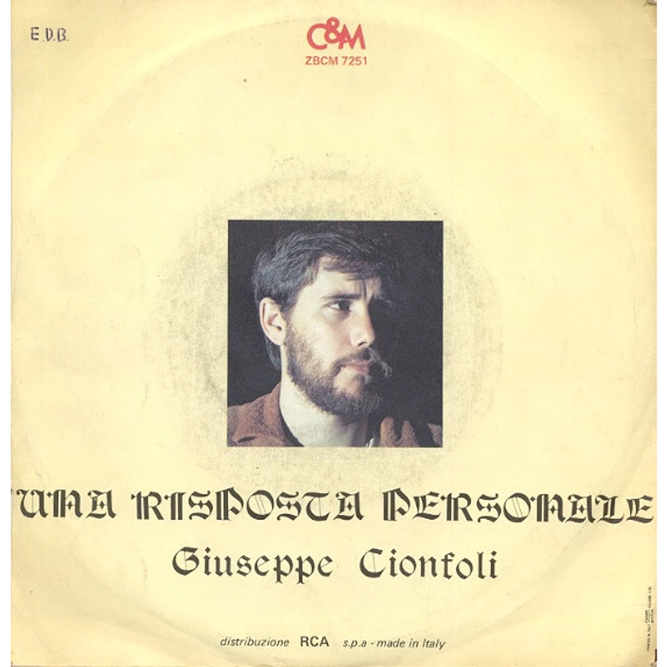 Giuseppe Cionfoli - Solo Grazie