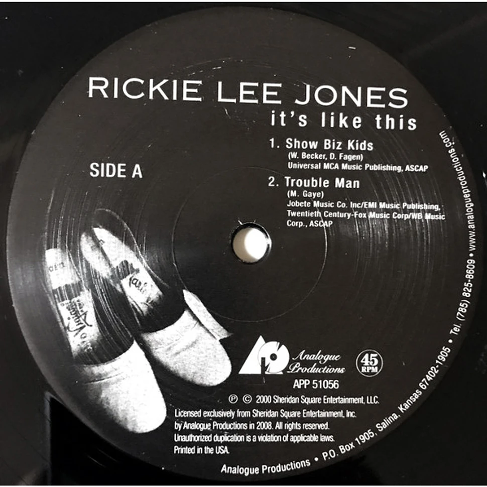 Rickie Lee Jones - It's Like This