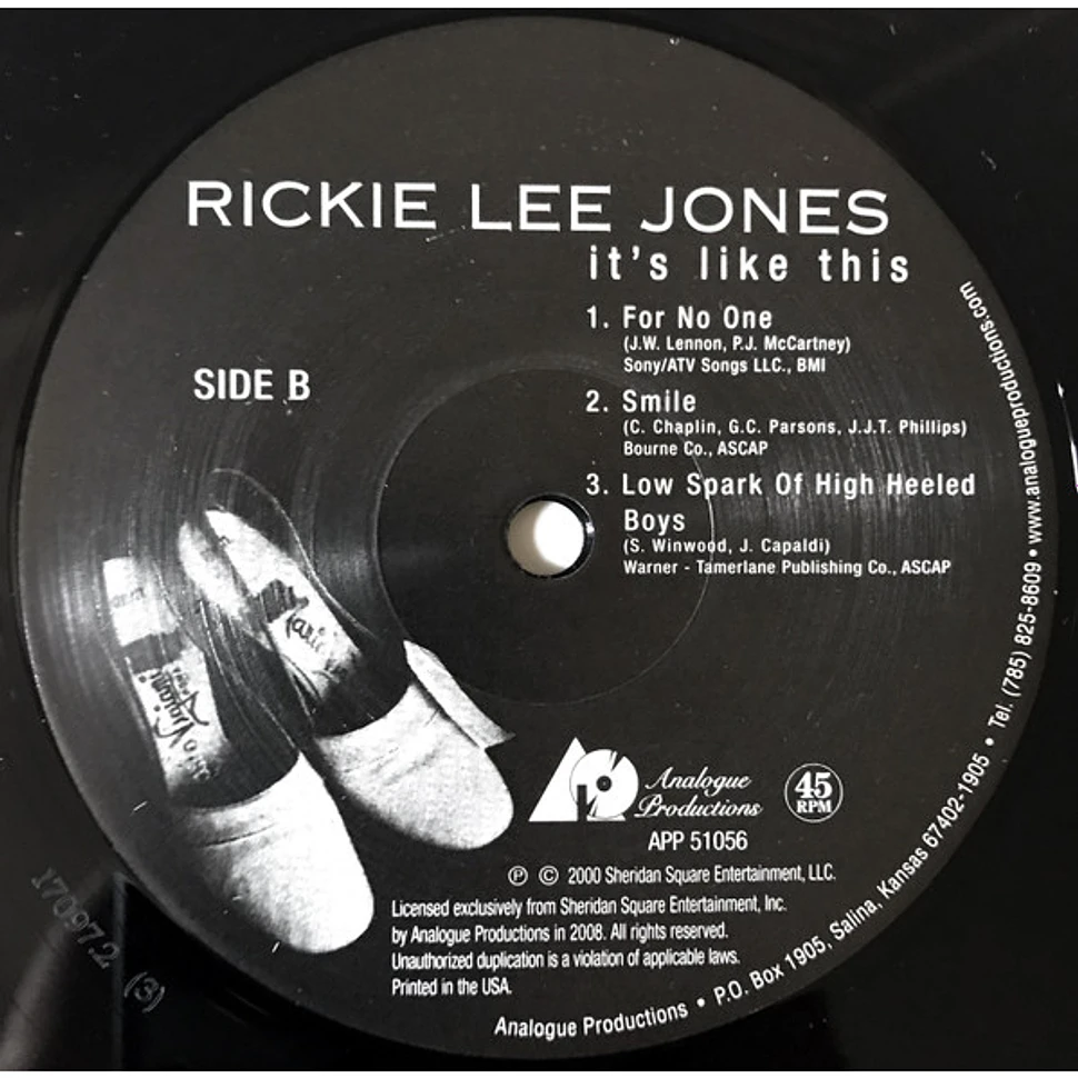 Rickie Lee Jones - It's Like This