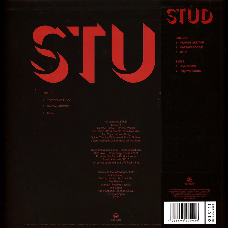 Stud - Stud Black Vinyl Edition