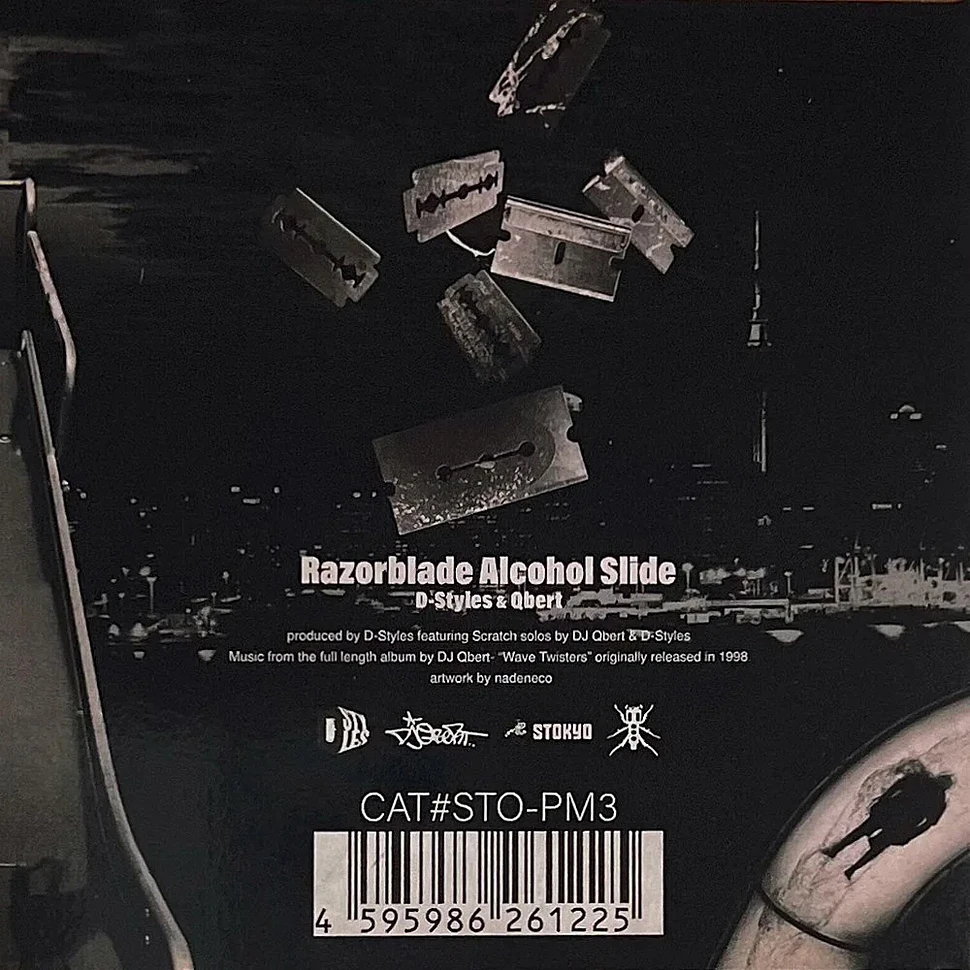 D-Styles x Qbert - Razorblade Alcohol Slide 3" Vinyl Set