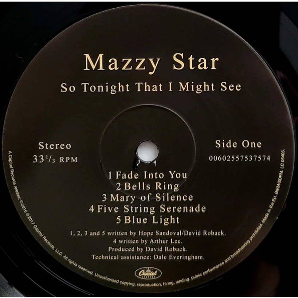 Mazzy Star - So Tonight That I Might See