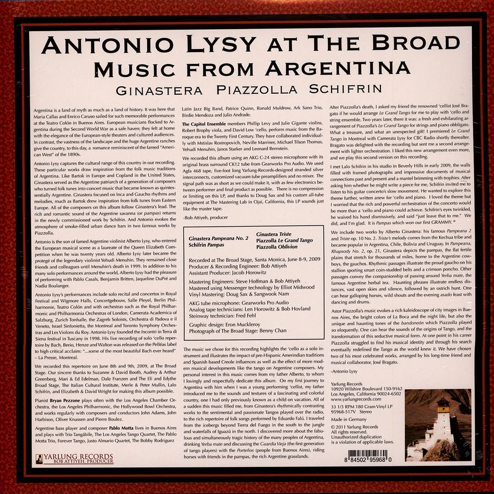 Antonio Lysy - Antonio Lysy At The Broad