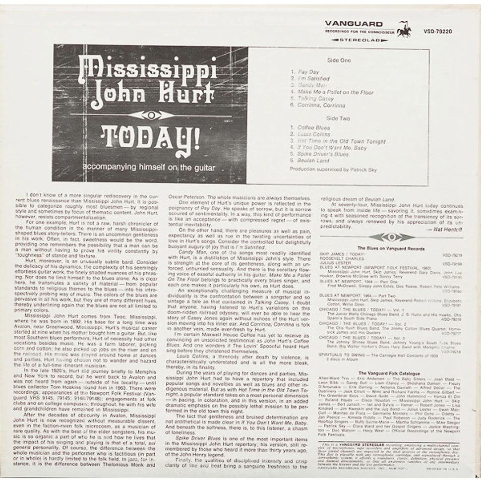 Mississippi John Hurt - Today!