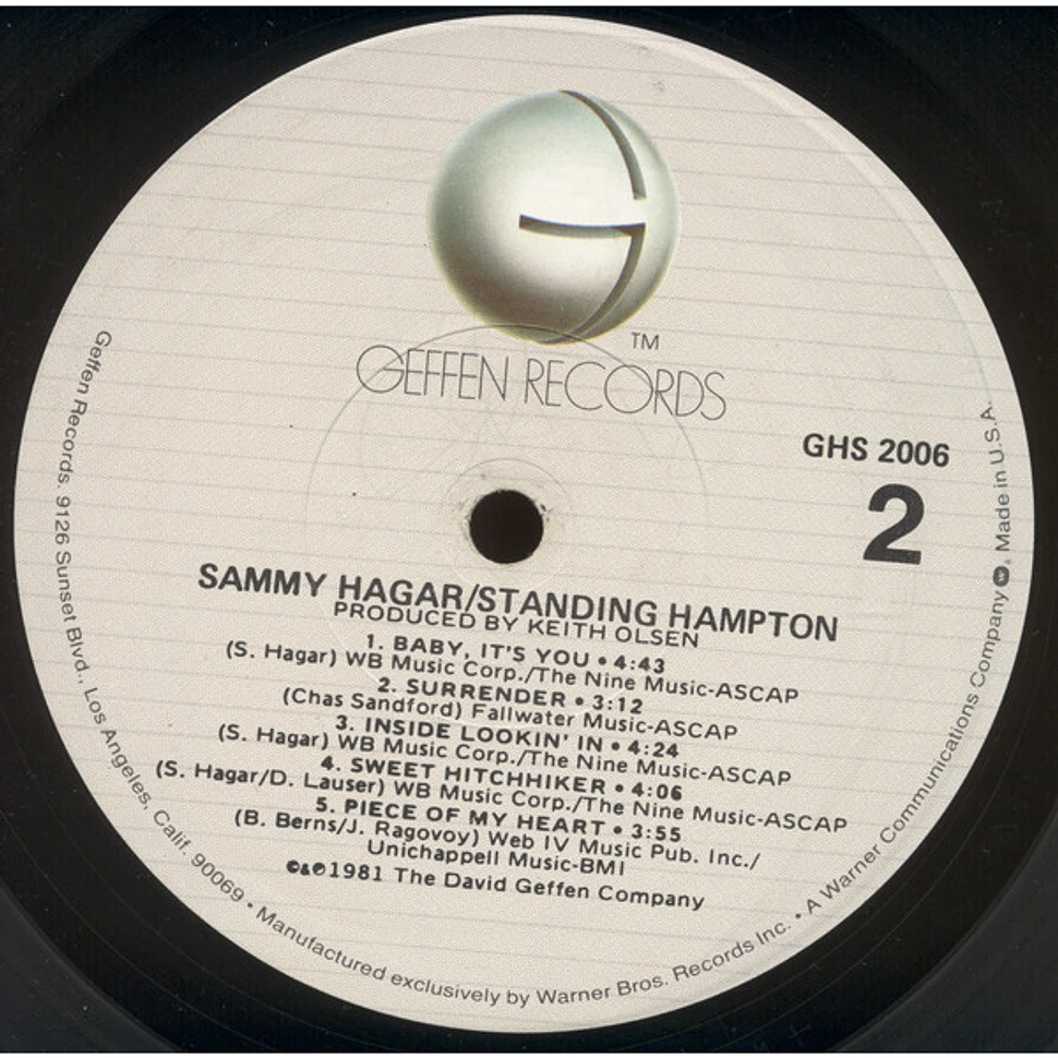 Sammy Hagar - Standing Hampton