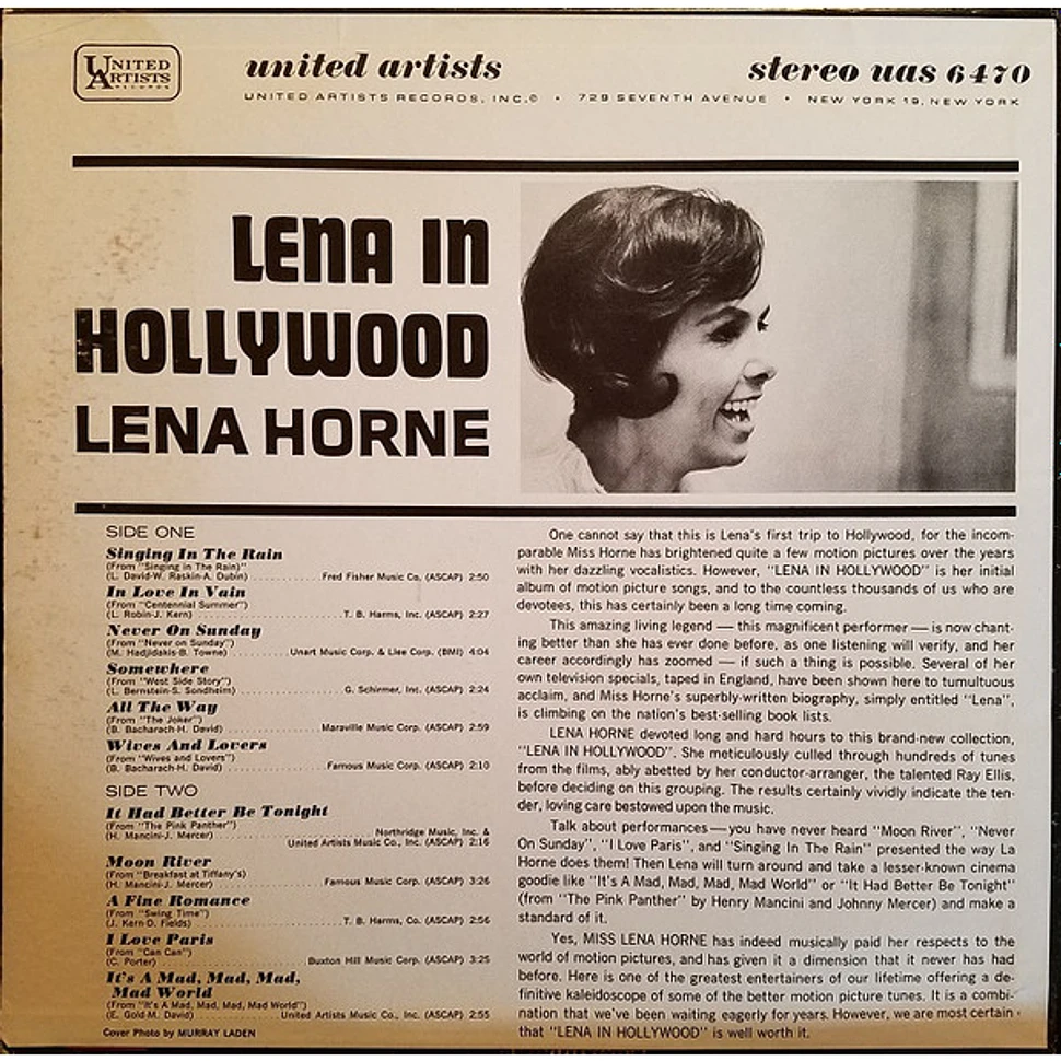 Lena Horne - Lena In Hollywood