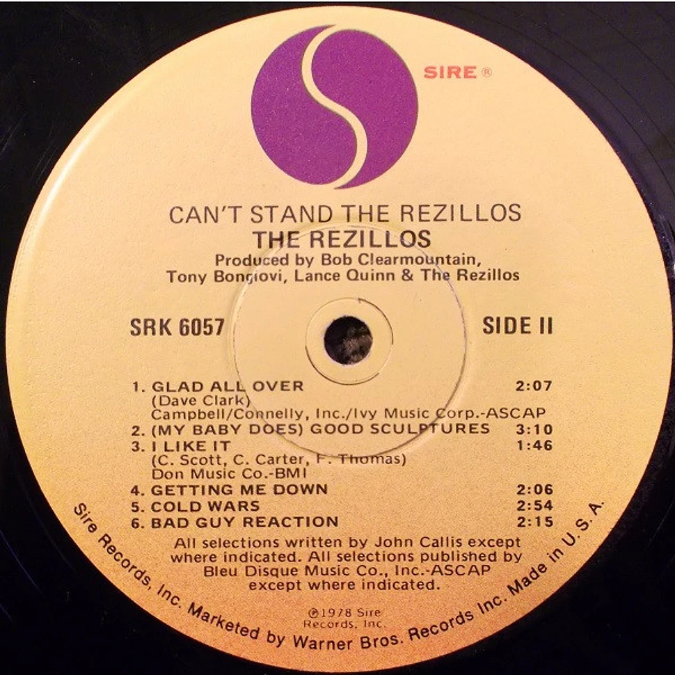 The Rezillos - Can't Stand The Rezillos