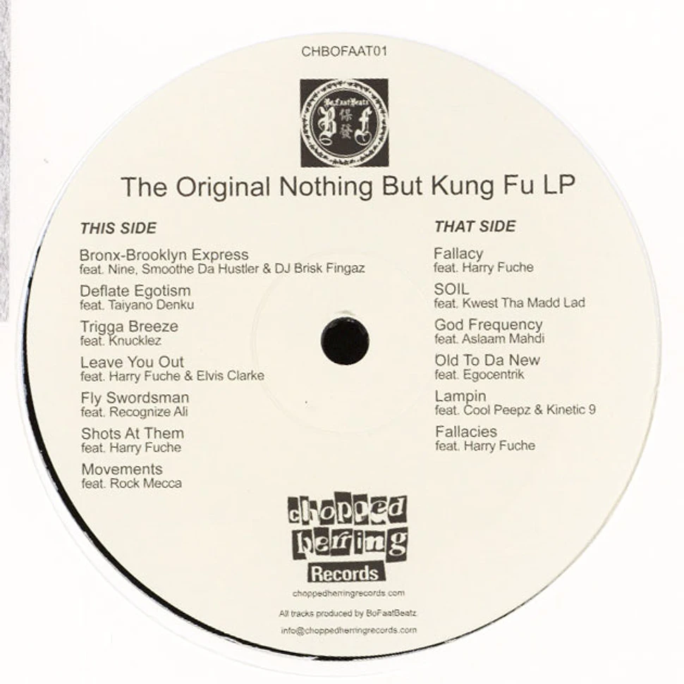 BoFaatBeatz - The Original Nothing But Kung Fu LP