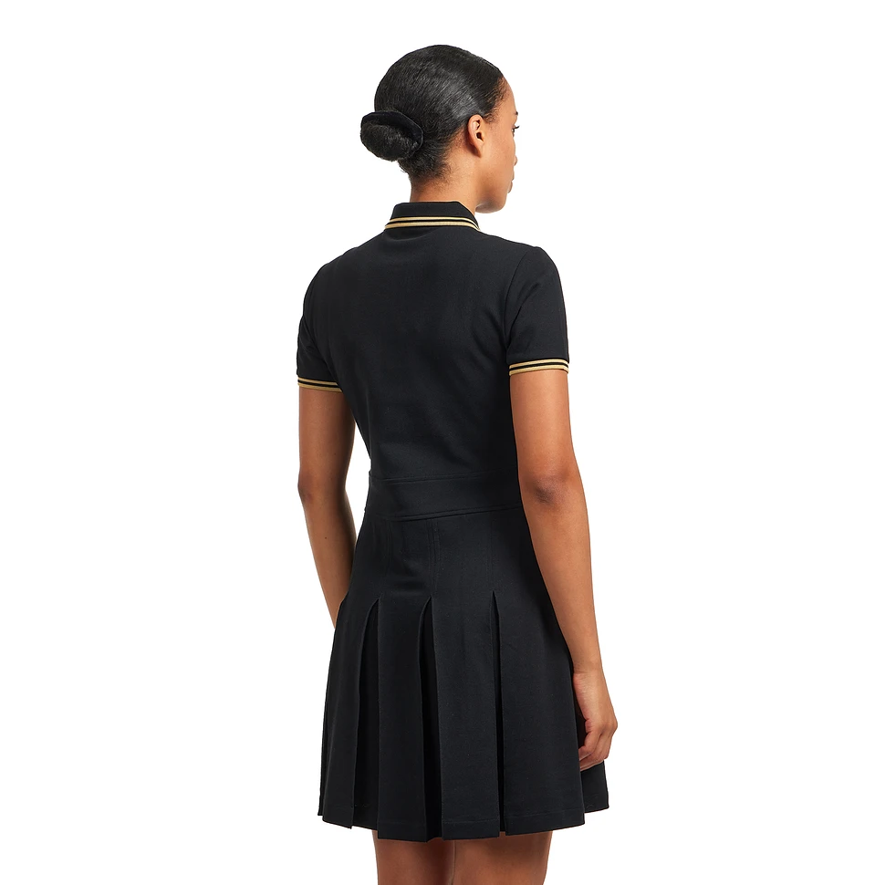 Fred Perry - Tipped Pleated Tennis Dress (Black) | HHV