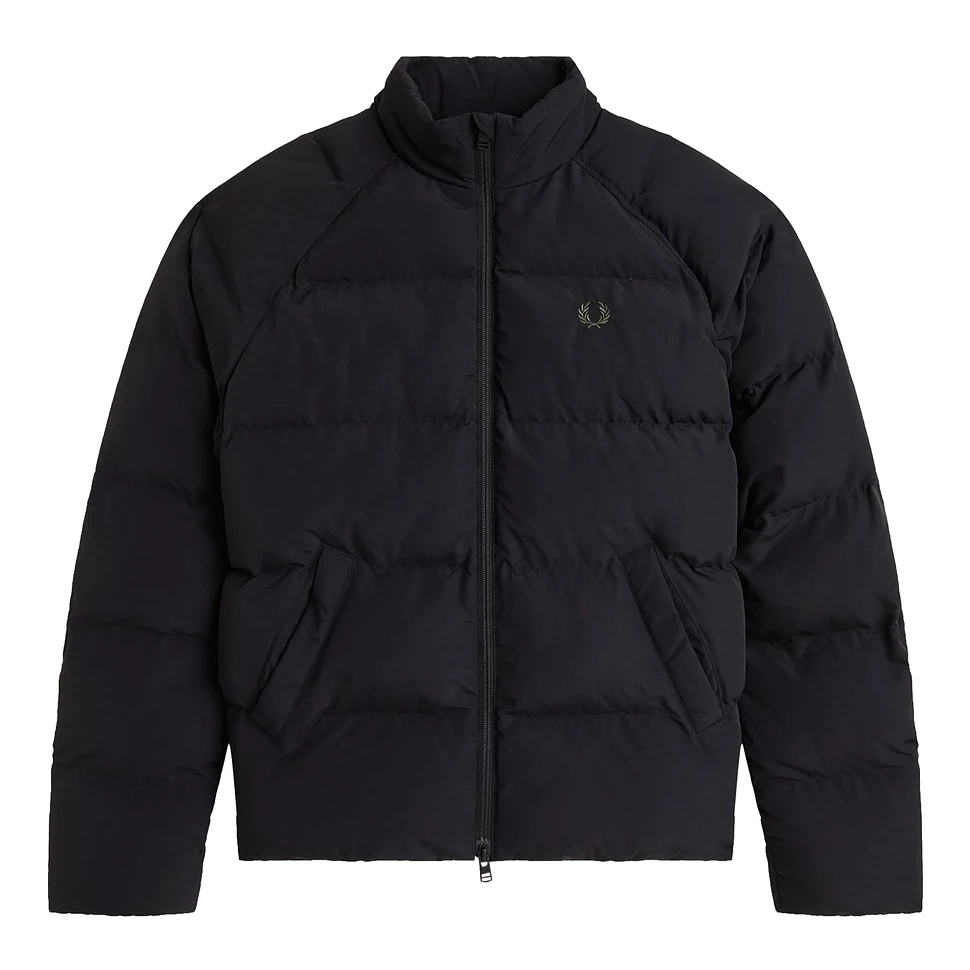 Fred Perry - Raglan Sleeve Padded Jacket (Black) | HHV