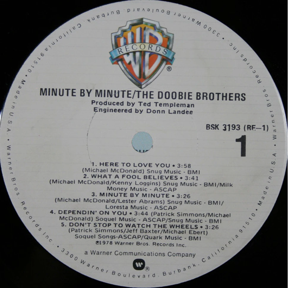 The Doobie Brothers - Minute By Minute