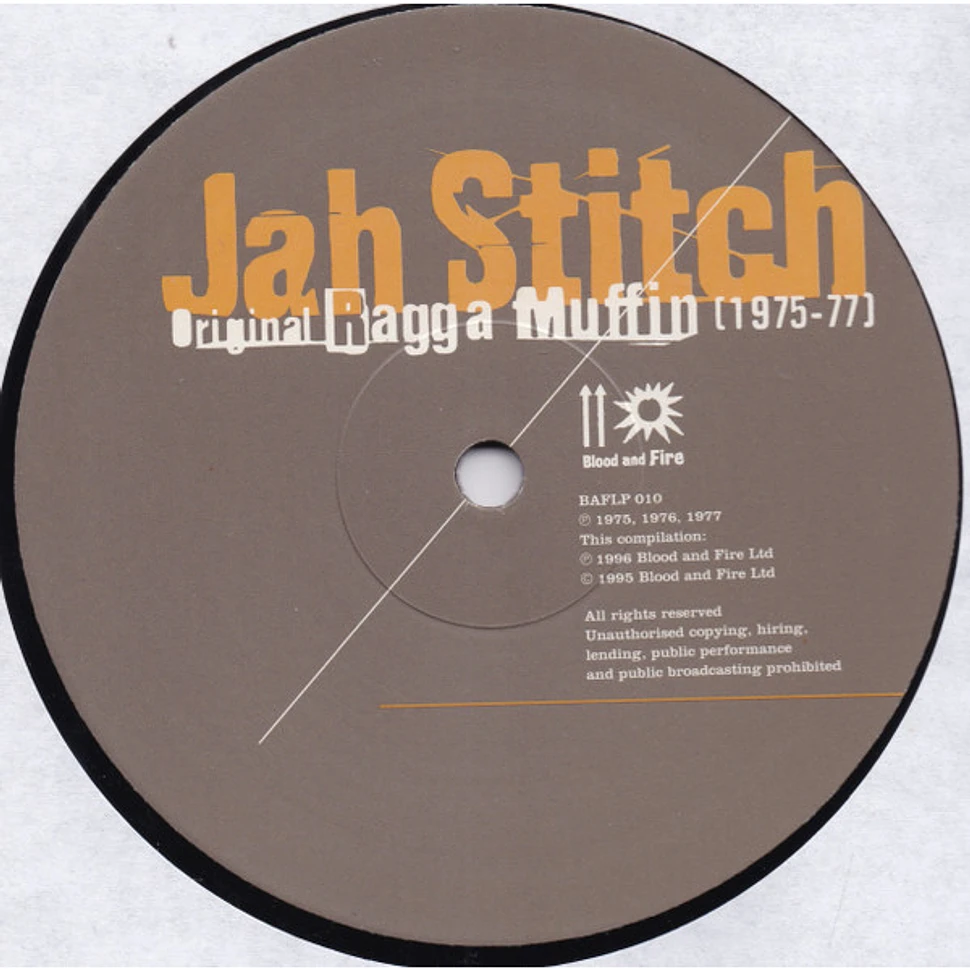 Jah Stitch - Original Ragga Muffin (1975-77)