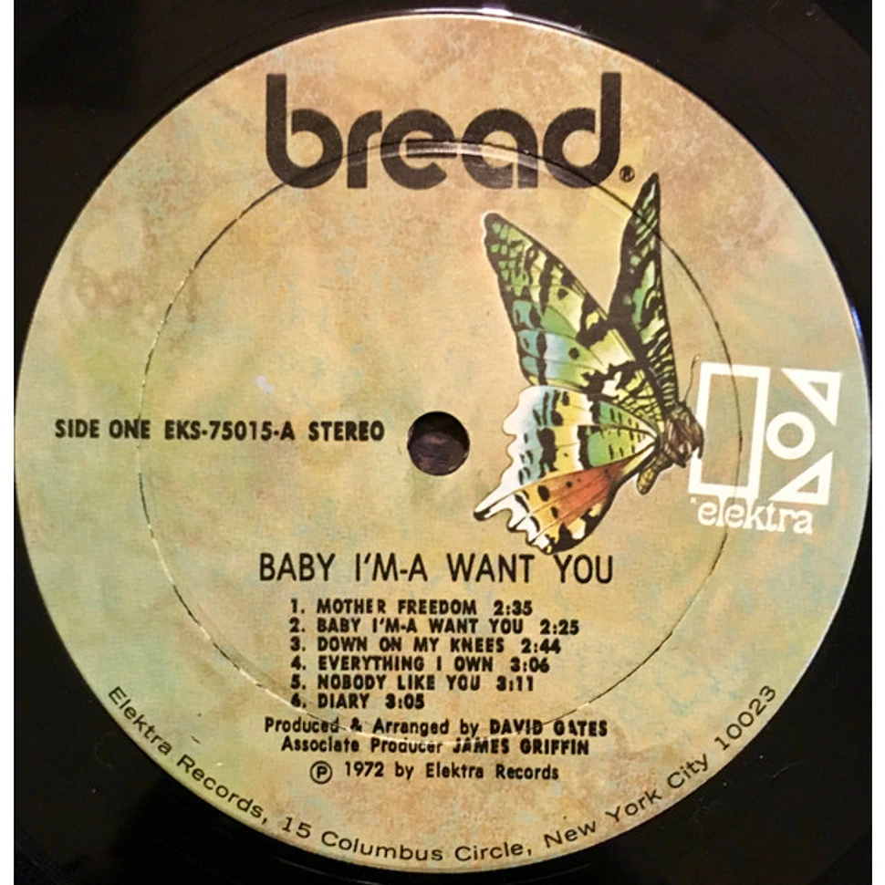 Bread - Baby I'm-A Want You