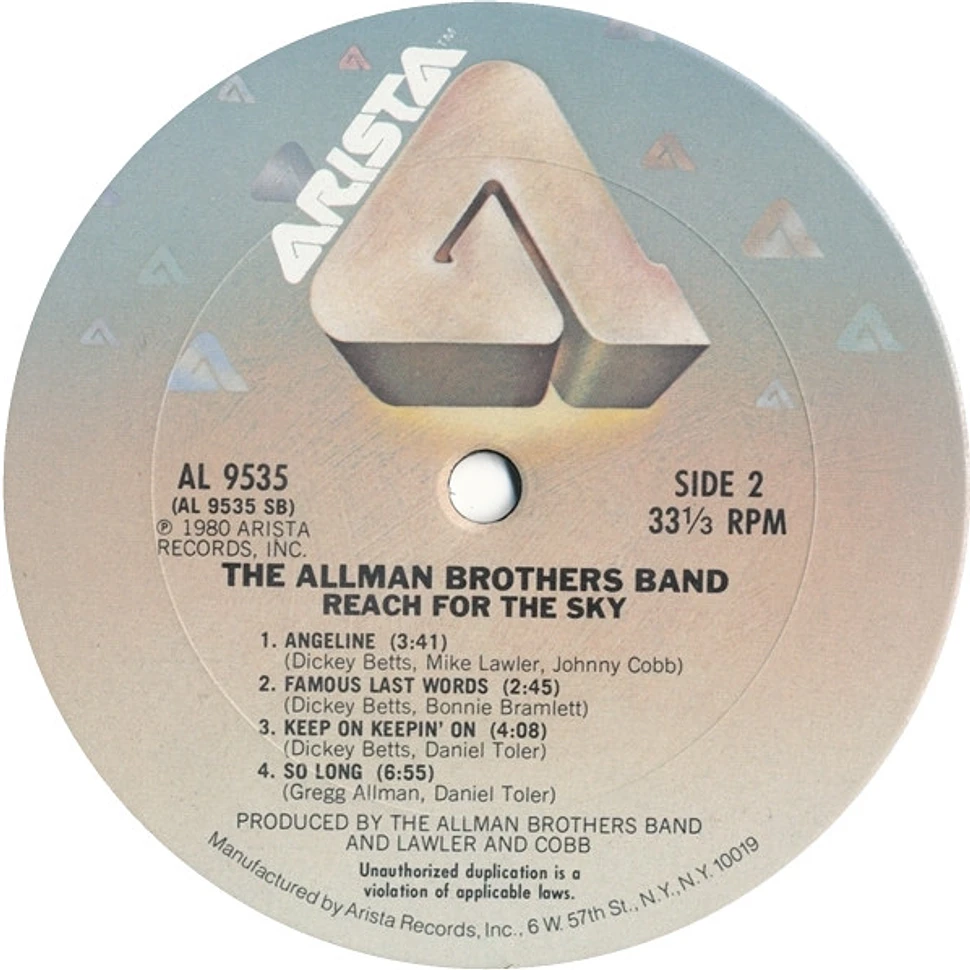 The Allman Brothers Band - Reach For The Sky