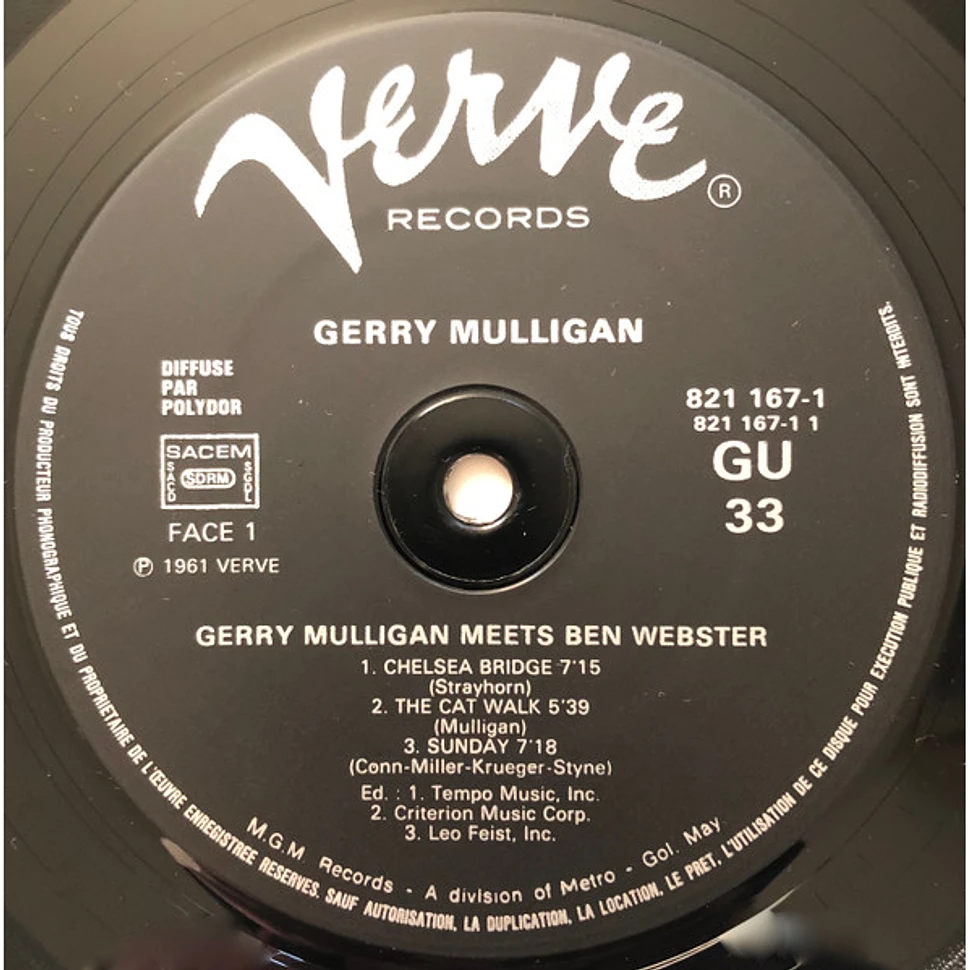 Gerry Mulligan, Ben Webster - Gerry Mulligan Meets Ben Webster