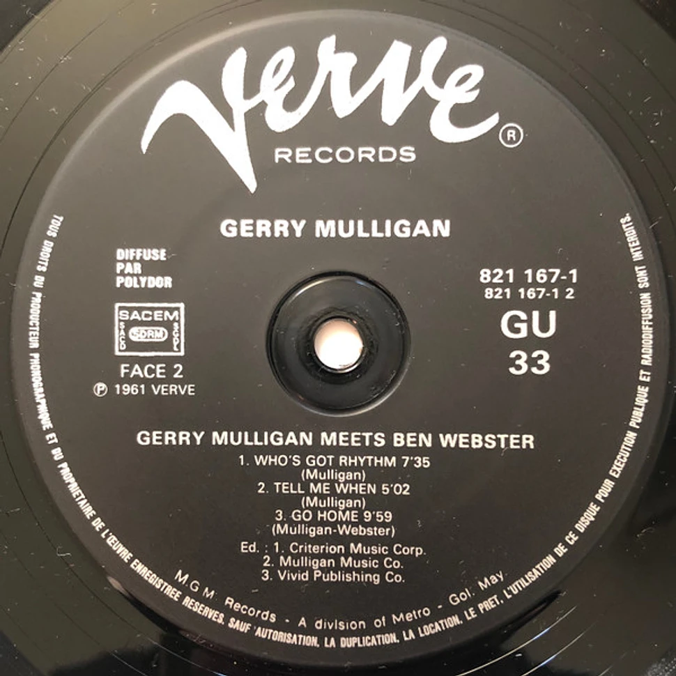 Gerry Mulligan, Ben Webster - Gerry Mulligan Meets Ben Webster