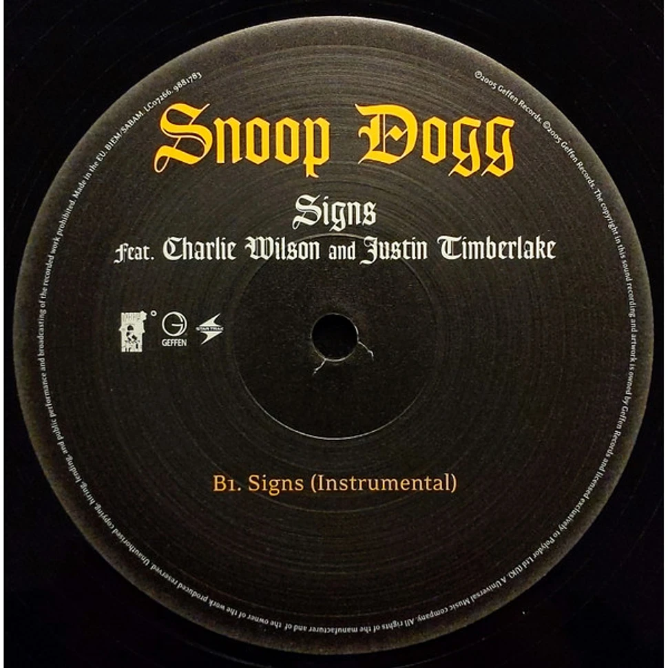 Snoop Dogg Feat Charlie Wilson And Justin Timberlake - Signs