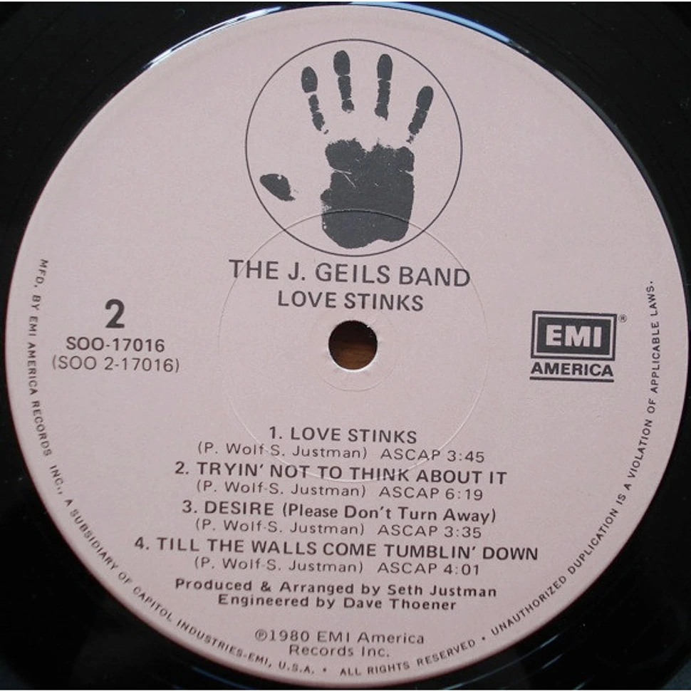 The J. Geils Band - Love Stinks