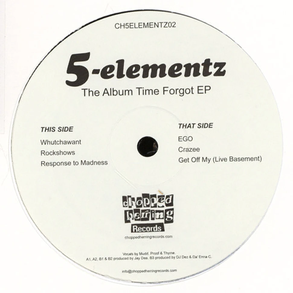 5 Elementz - The Album Time Forgot EP