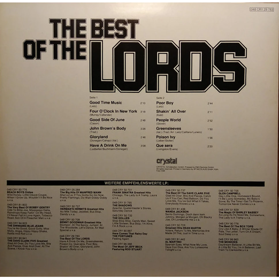 The Lords - The Best Of The Lords