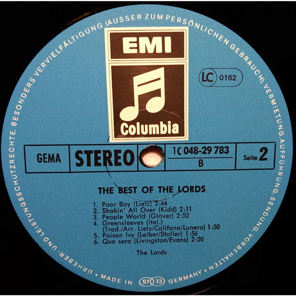 The Lords - The Best Of The Lords