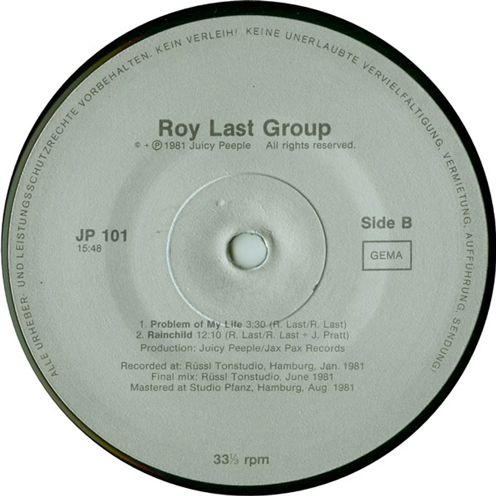 Roy Last Group - Rocks