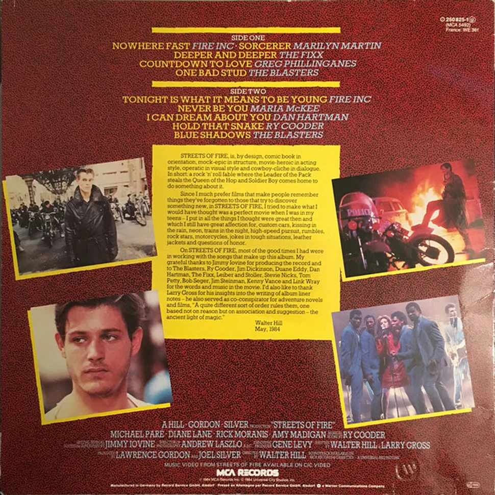 V.A. - OST Streets Of Fire