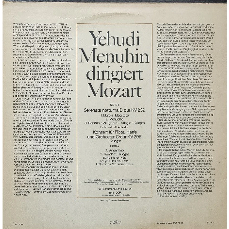 Yehudi Menuhin Dirigiert Wolfgang Amadeus Mozart - Menuhin Dirigiert Mozart