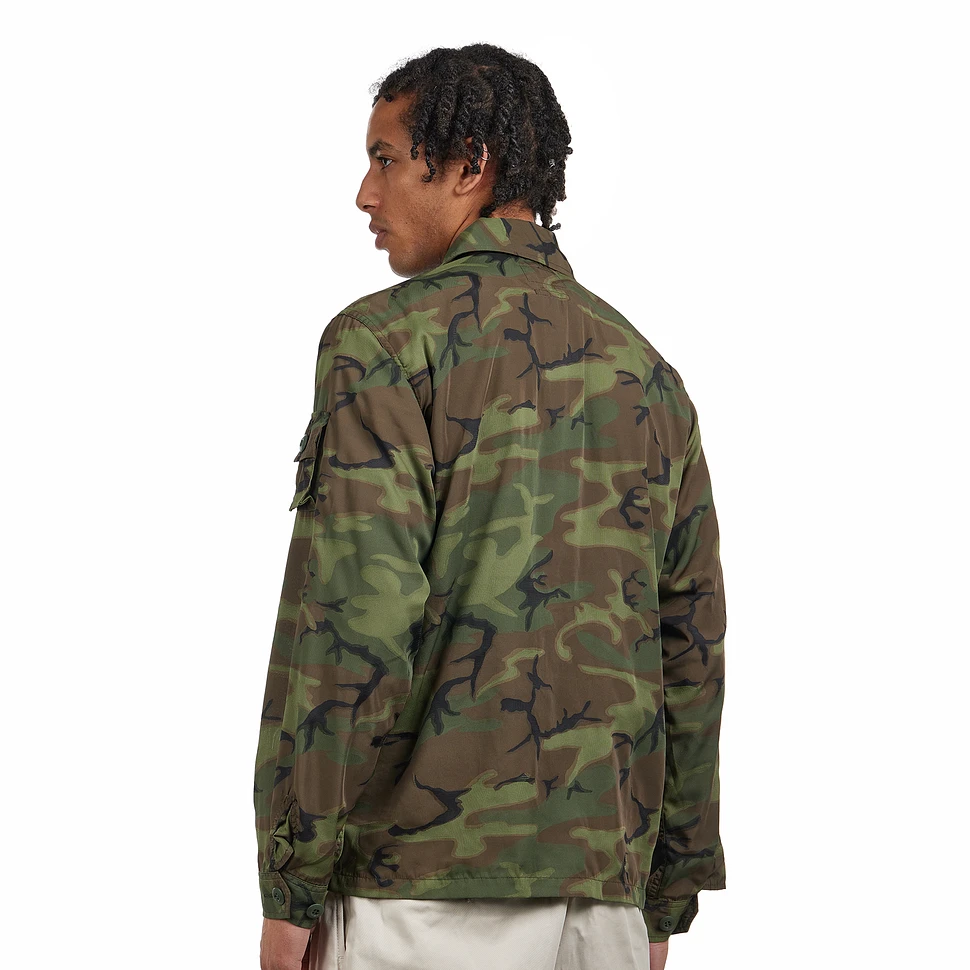 Beams Plus - Mil-Sht Mesh Camo Jacquard Mapping Print